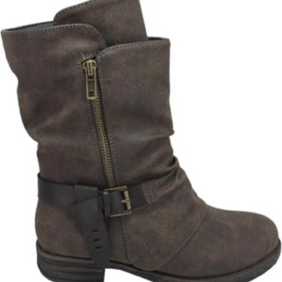 Jellypop Avon Women's Mid Calf Zippered Boot Brown Size 6.5 - Picture 1 of 5